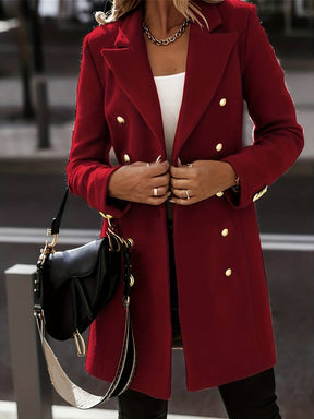 Manteau d'hiver ajusté pour Femmes - Élégance intemporelle pour le travail et le loisir