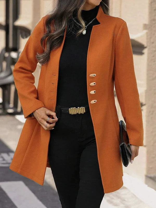 Manteau en Laine Mi-Long Femme - Élégance et Confort pour l'Hiver