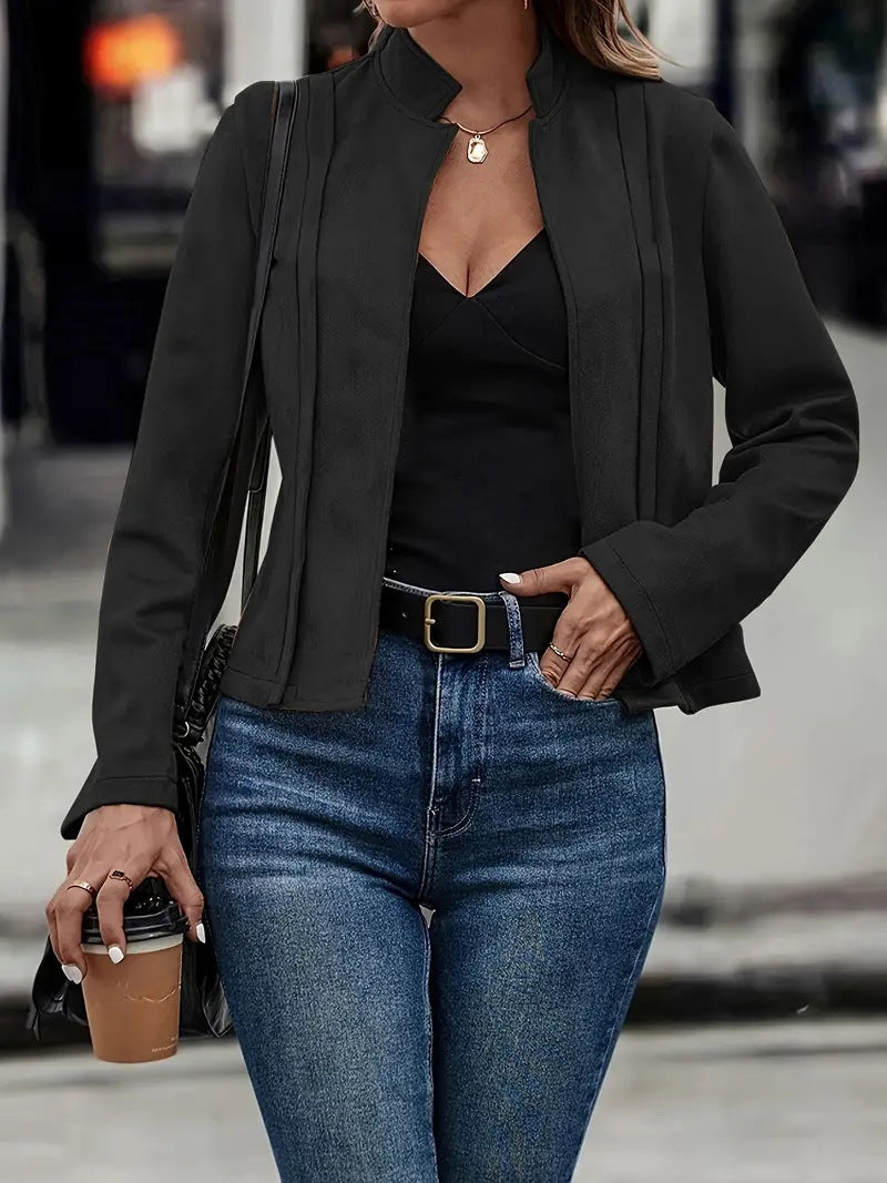 Veste Femme Slim Fit en Laine - Élégante et Confortable pour Automne/Hiver
