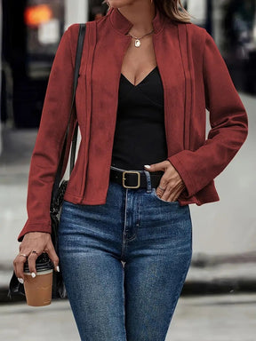 Veste Femme Slim Fit en Laine - Élégante et Confortable pour Automne/Hiver