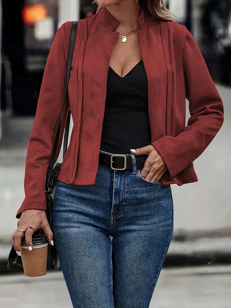 Veste Femme Slim Fit en Laine - Élégante et Confortable pour Automne/Hiver