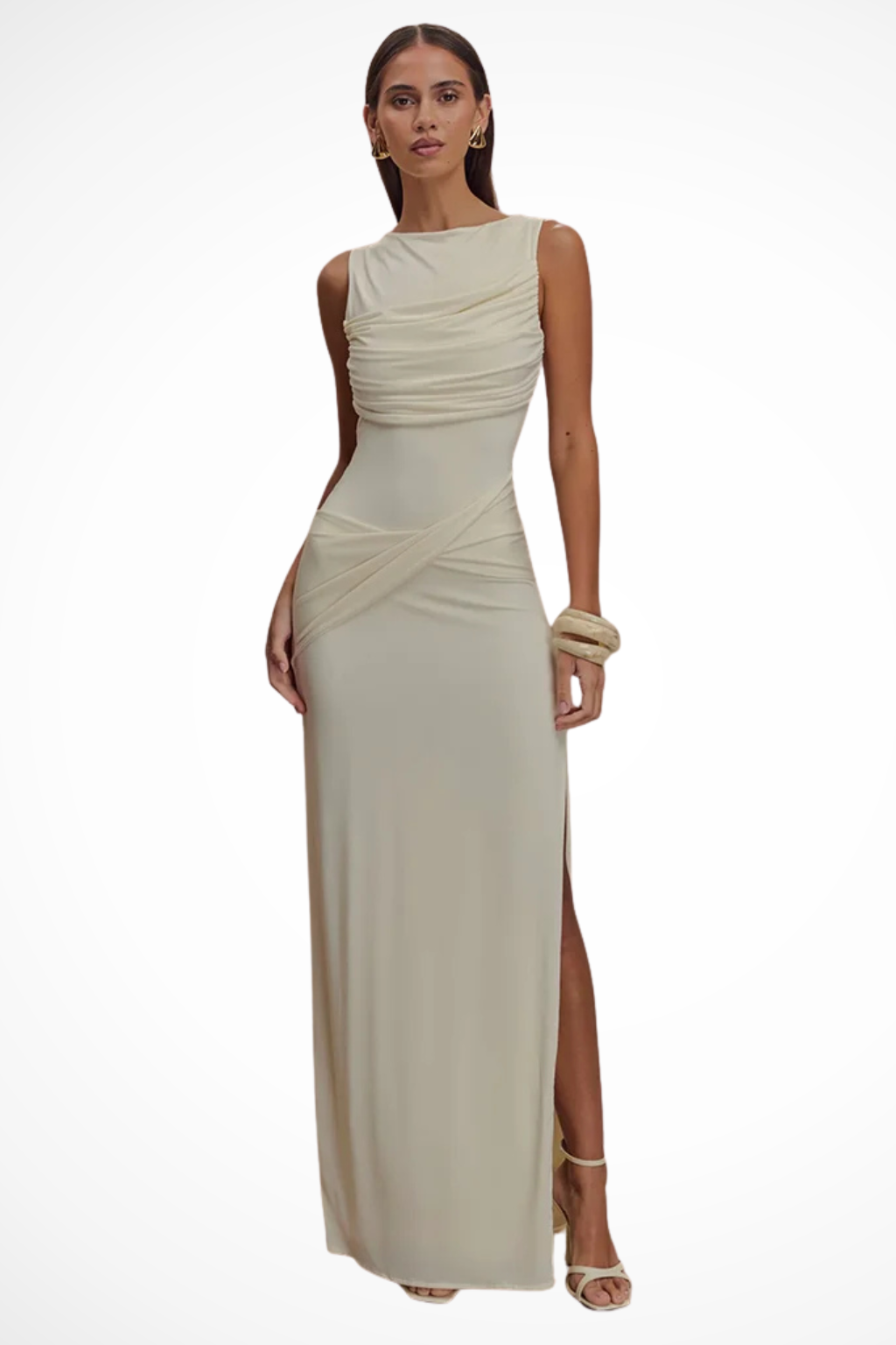Robe Maxi Élégante Femme | Silhouette Bodycon Sans Dos