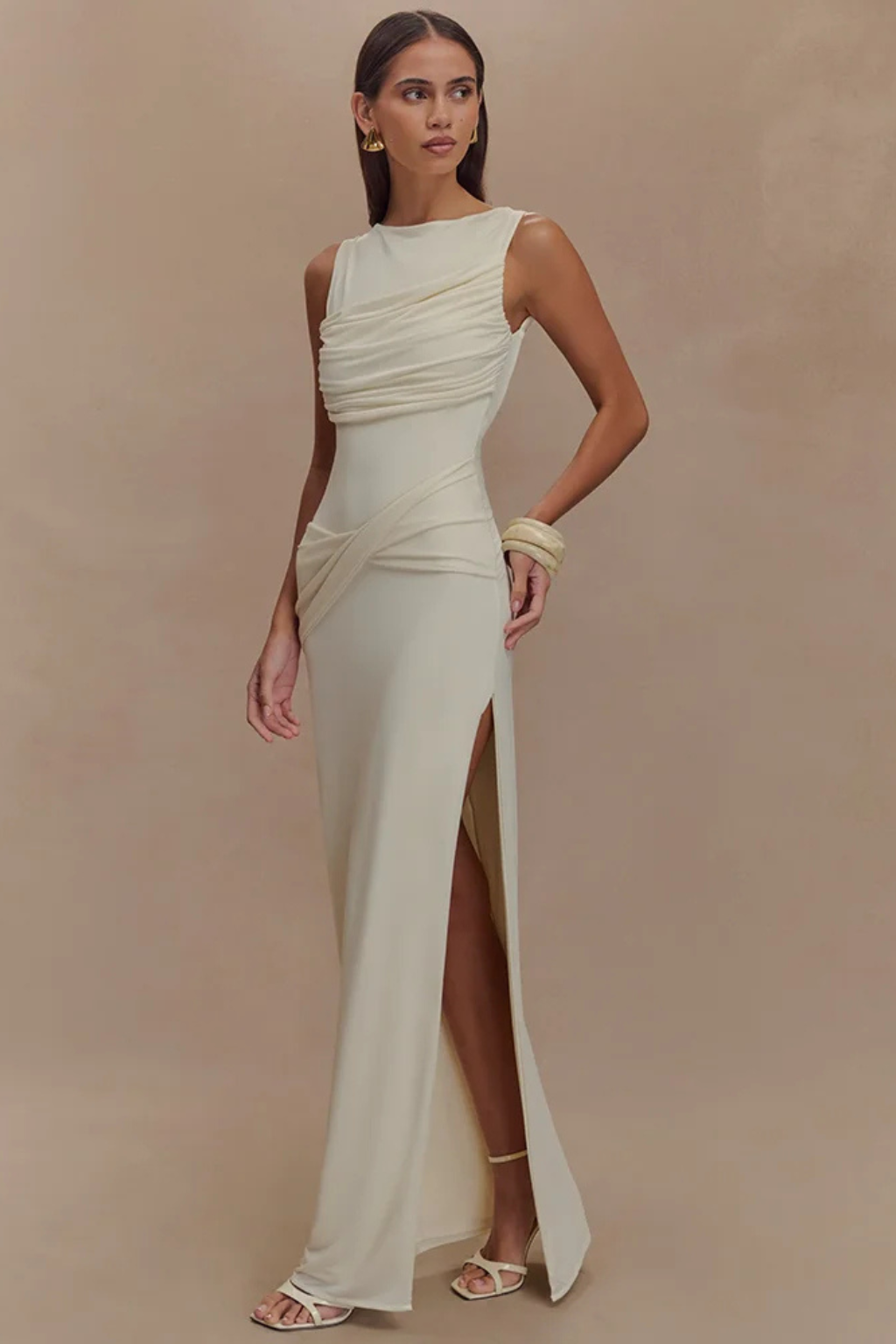 Robe Maxi Élégante Femme | Silhouette Bodycon Sans Dos