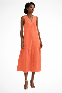 Robe Longue en Lin Femme | Élégante et Sans Manches