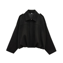 Veste Bomber en Suède pour Femmes - Style Vintage et Confort Ample