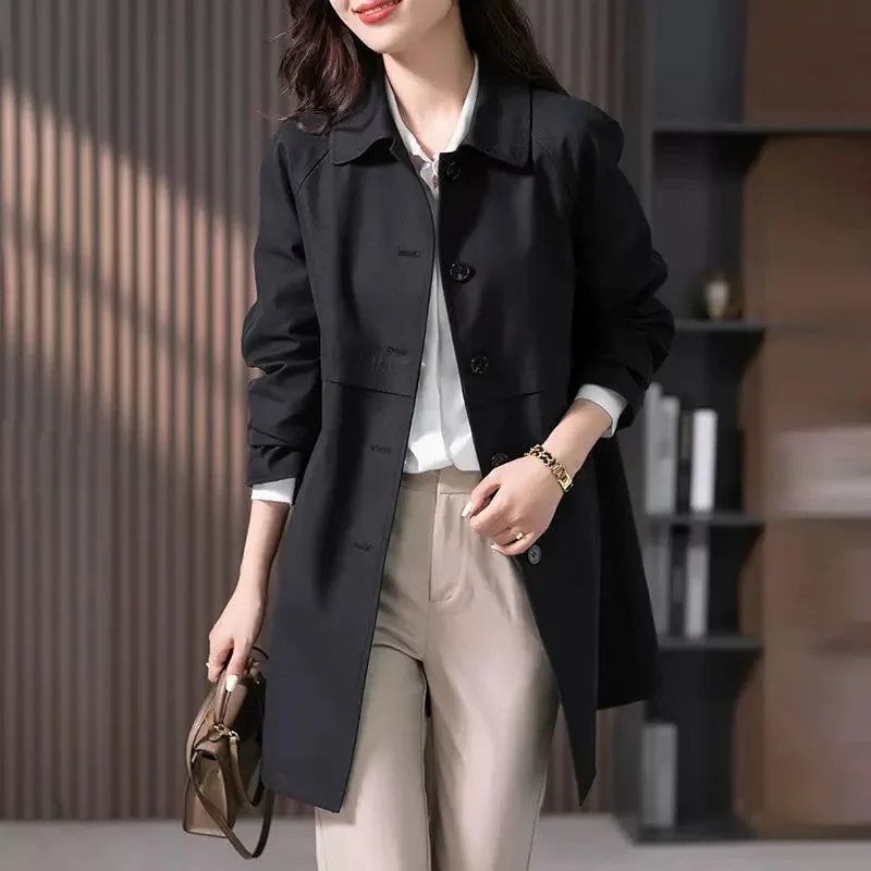 Manteau en Laine Mélangée Femme - Élégance et Chaleur pour l'Hiver