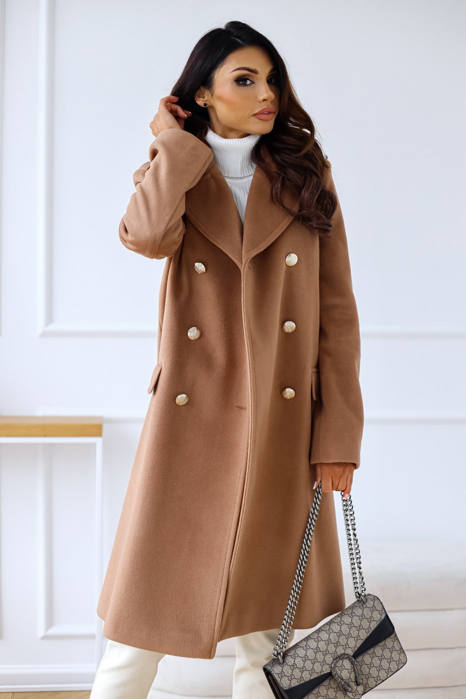 Manteau en Laine Long pour Femmes - Élégance et Chaleur en Hiver