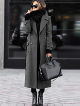 Manteau en Laine pour Femme - Design Double Boutonnage et Élégance Classique