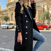 Manteau en Laine Sur Mesure pour Femmes - Design Élégant avec Col en Duvet