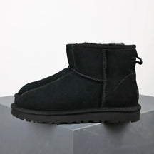 Bottes à Plateforme Noires pour Femmes - Doublure en Fourrure Chaude et Confortable