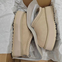 Bottines à Plateforme pour Femmes - Doublure en Fourrure Chaude et Élégante