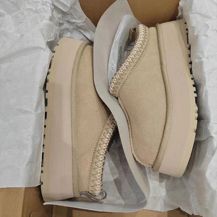 Bottes Mini à Plateforme pour Femmes - Doublure en Fourrure et Style Élégant