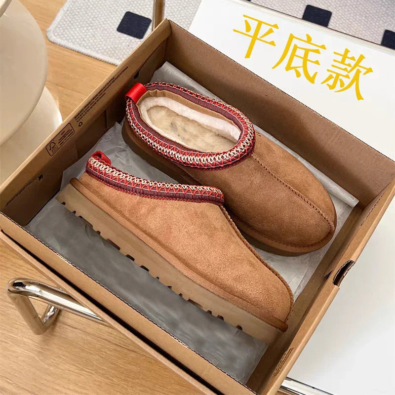 Bottines à Plateforme Élégantes pour Femmes - Doublure en Fourrure Chaude pour l'Hiver