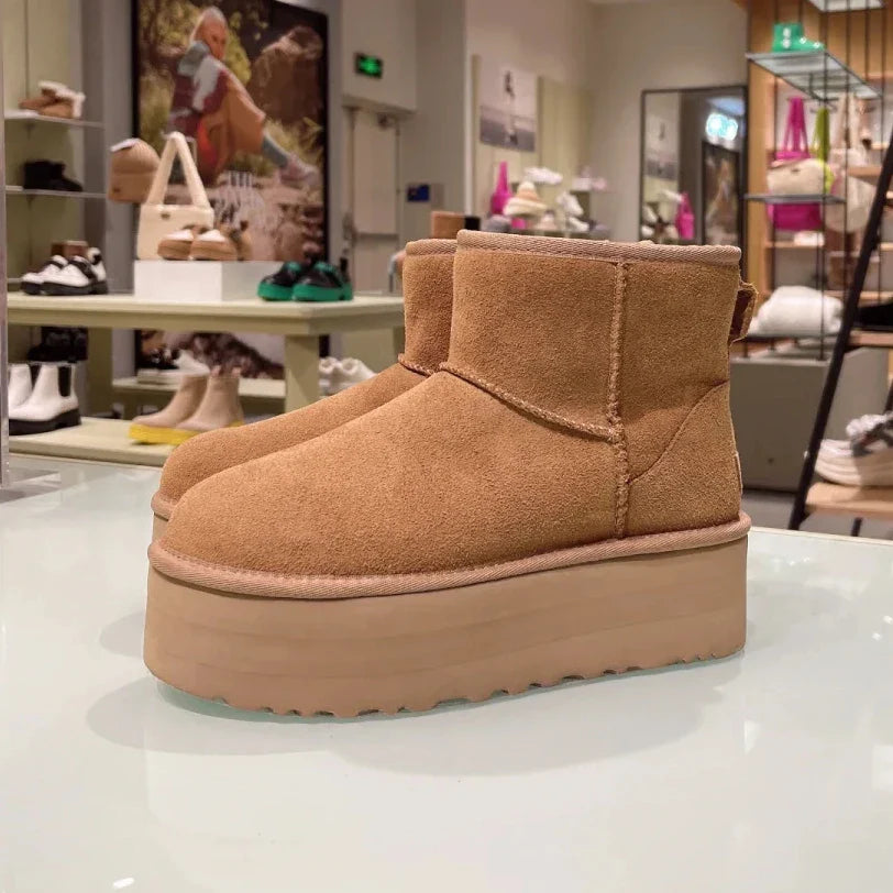 Bottes d'Hiver Ultra Mini pour Femmes - Doublure en Fourrure et Confort Optimal