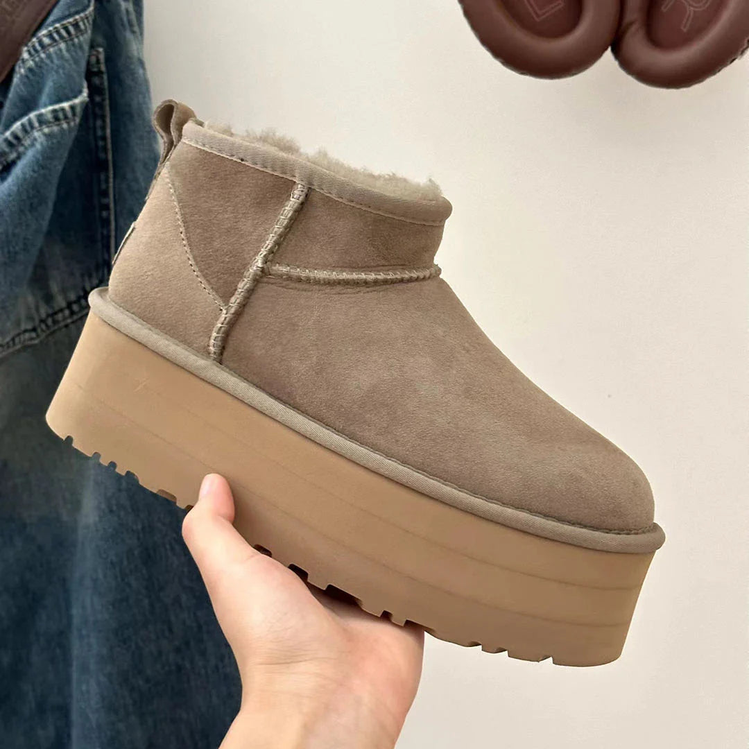 Bottes d'Hiver Ultra Mini pour Femmes - Doublure en Fourrure et Confort Optimal