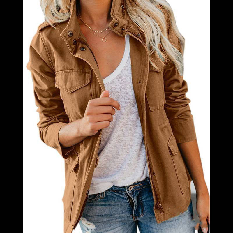 Veste Utilitaire Femme Confortable - Quatre Poches et Style Pratique