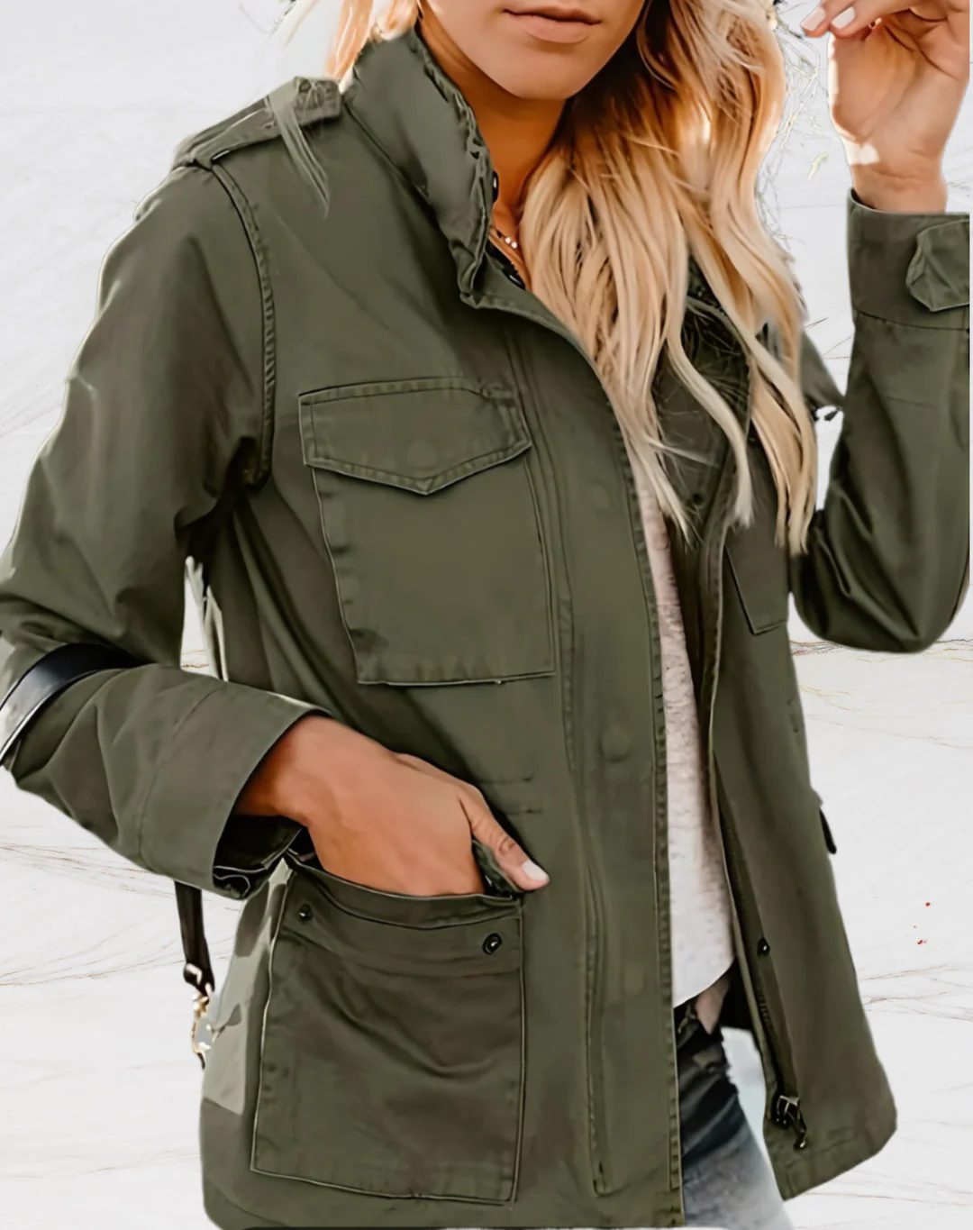 Veste Utilitaire Femme Confortable - Quatre Poches et Style Pratique