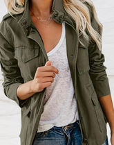 Veste Utilitaire Femme Confortable - Quatre Poches et Style Pratique