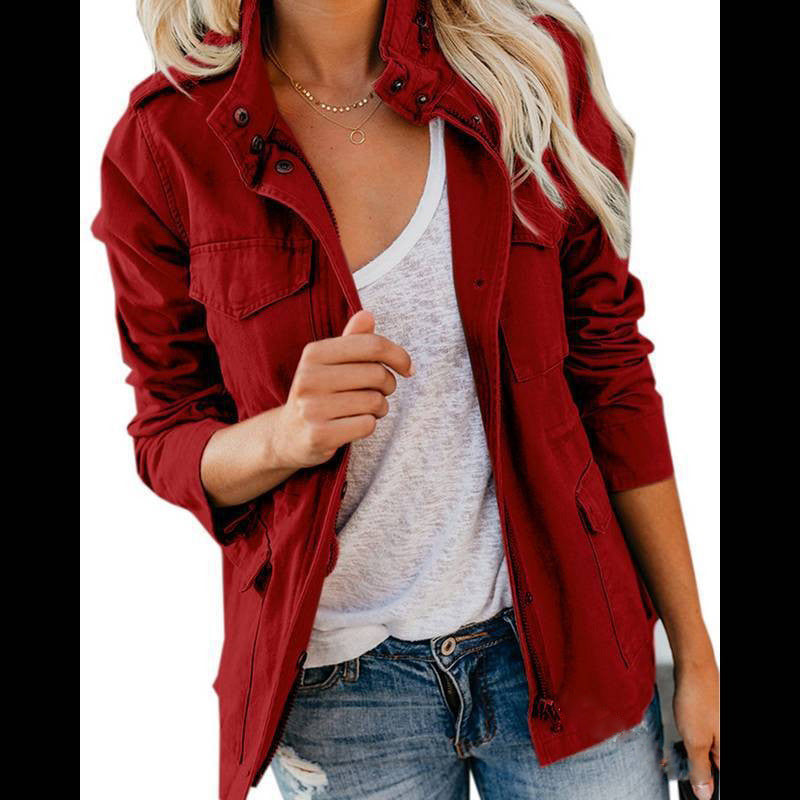 Veste Utilitaire Femme Confortable - Quatre Poches et Style Pratique