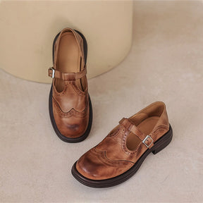 Sandales Mary Jane en cuir vegan femme élégantes à semelle rembourrée