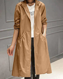 Veste Impermeable pour Femmes - Légère, Longueur Genou, Coupe Décontractée