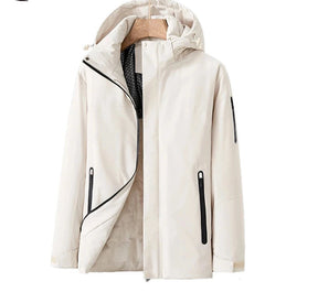 Veste Imperméable pour Femmes - Capuche Détachable et Poches Zippées