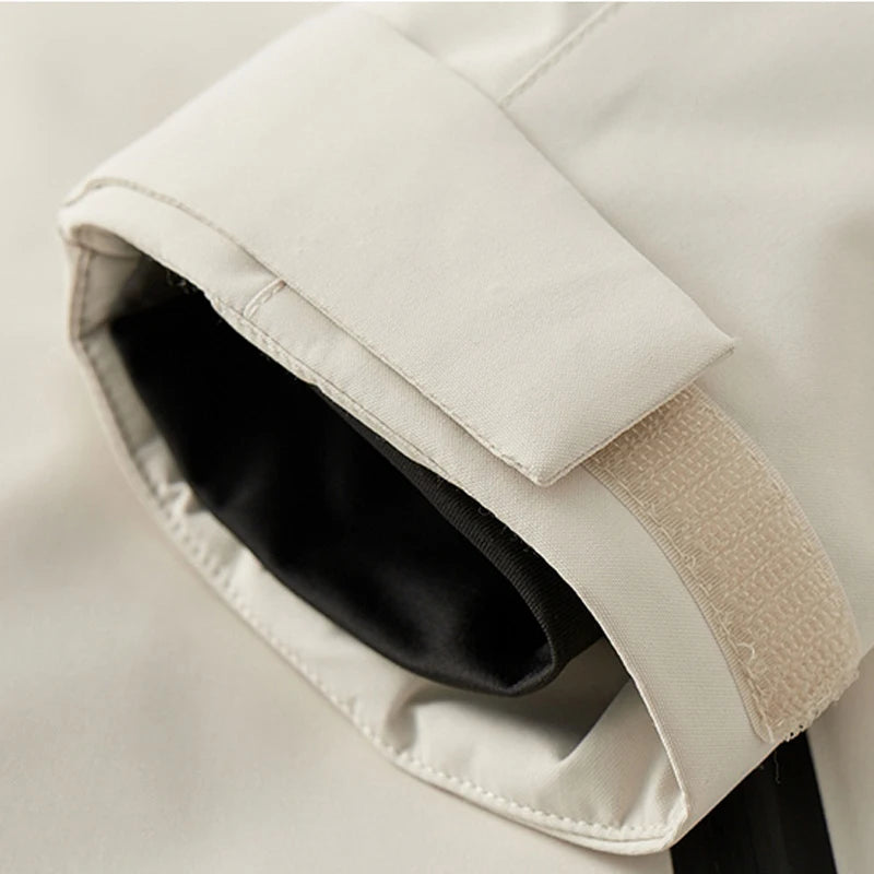 Veste Imperméable pour Femmes - Capuche Détachable et Poches Zippées