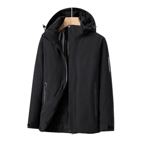 Veste Imperméable pour Femmes - Capuche Détachable et Poches Zippées
