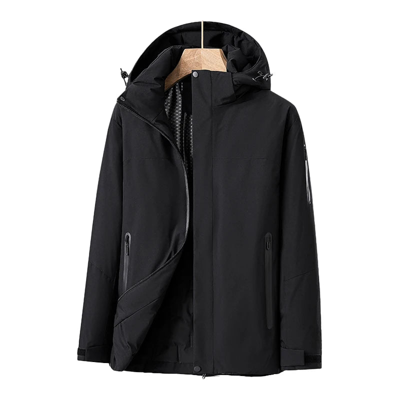 Veste Imperméable pour Femmes - Capuche Détachable et Poches Zippées