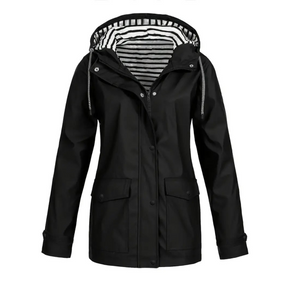 Manteau de Pluie Femme - Capuche Ajustable et Confort Décontracté