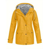 Manteau de Pluie Femme - Capuche Ajustable et Confort Décontracté