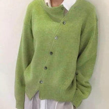Veste en Tricot Mélangé pour Femmes - Design Unique et Confortable pour l'Hiver