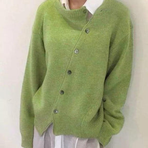 Veste en Tricot Mélangé pour Femmes - Design Unique et Confortable pour l'Hiver