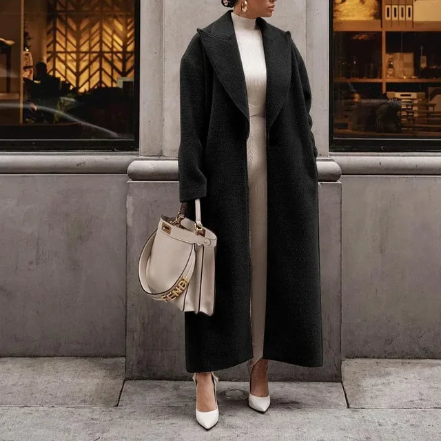 Manteau Oversized en Laine Mélangée - Élégant et Confortable pour Toutes les Occasions