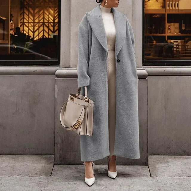 Manteau Oversized en Laine Mélangée - Élégant et Confortable pour Toutes les Occasions