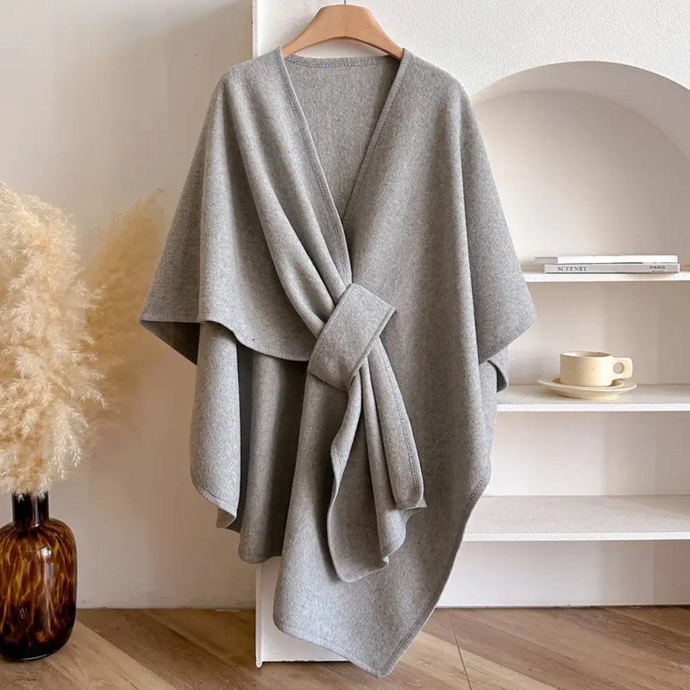 Poncho en Laine pour Femmes - Élégance et Chaleur pour Automne