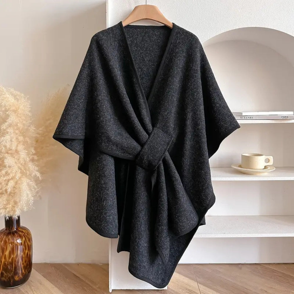 Poncho en Laine pour Femmes - Élégance et Chaleur pour Automne