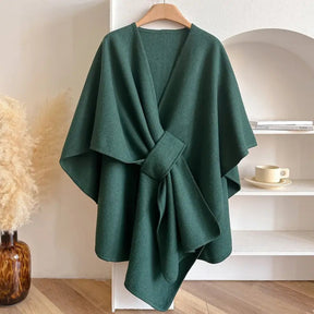 Poncho en Laine pour Femmes - Élégance et Chaleur pour Automne