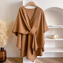 Poncho en Laine pour Femmes - Élégance et Chaleur pour Automne