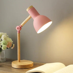 Lampe de Table en Bois Scandinave - Design Élégant et Éclairage Convivial