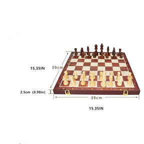Ensemble d'échecs en Bois Massif | Design Élégant et Durable pour Passionnés