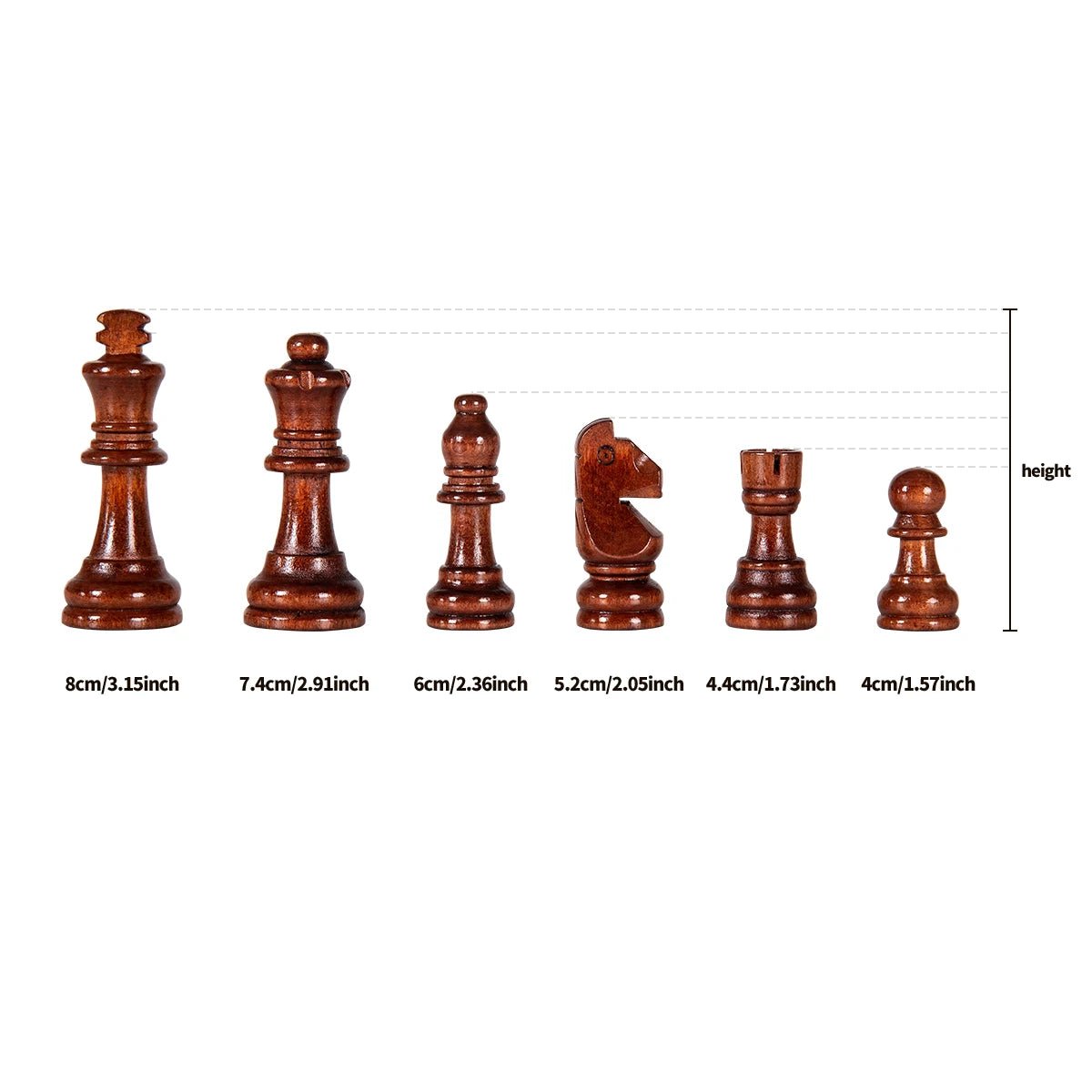 Ensemble d'échecs en Bois Massif | Design Élégant et Durable pour Passionnés