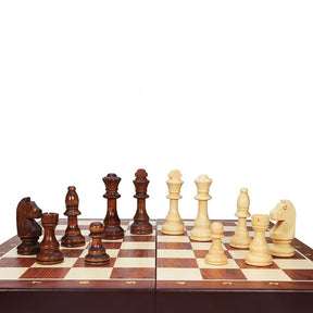 Ensemble d'échecs en Bois Massif | Design Élégant et Durable pour Passionnés