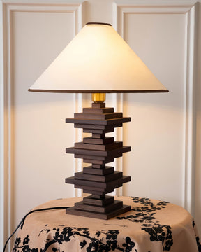 Lampe de Table en Bois - Éclairage Chaleureux et Élégant