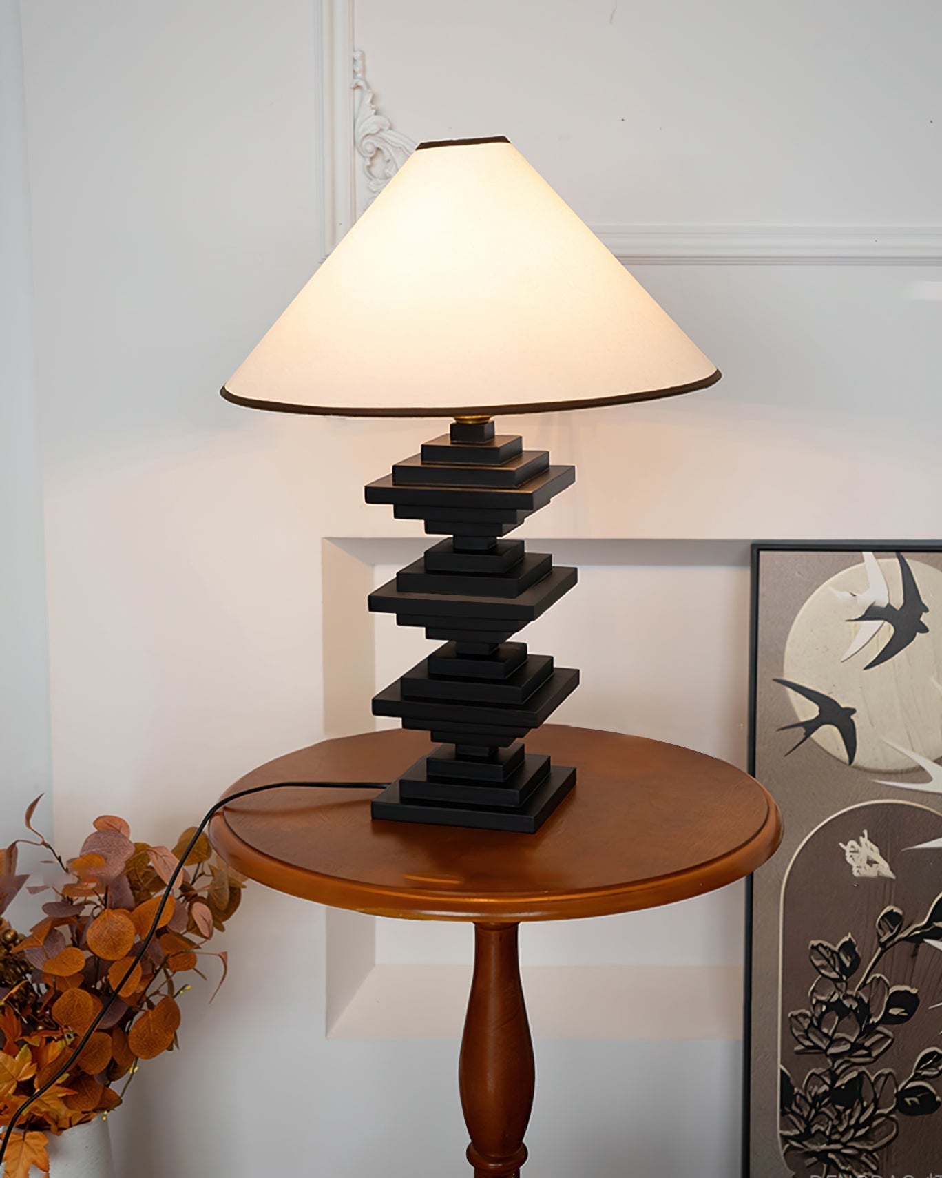 Lampe de Table en Bois - Éclairage Chaleureux et Élégant