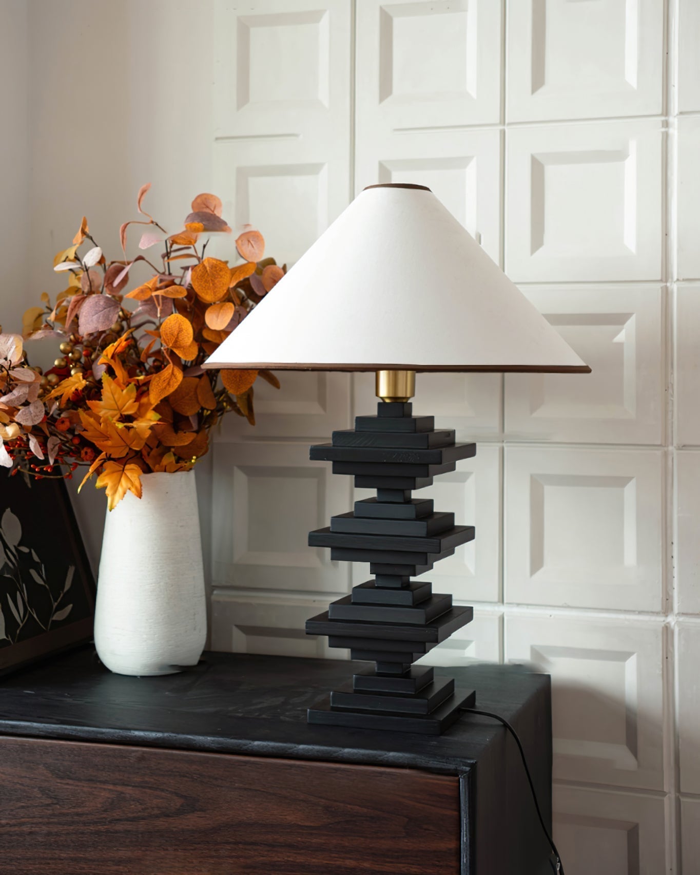 Lampe de Table en Bois - Éclairage Chaleureux et Élégant