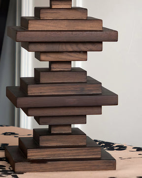 Lampe de Table en Bois - Éclairage Chaleureux et Élégant