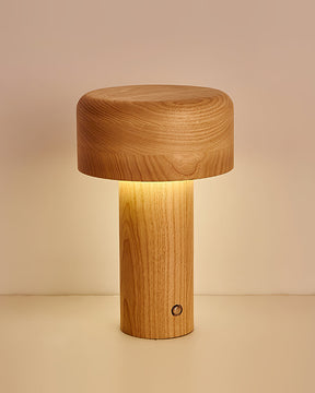 Lampe de Table Élégante en Bois - Design Dimmable et Lumière Chaleureuse