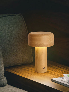 Lampe de Table Élégante en Bois - Design Dimmable et Lumière Chaleureuse