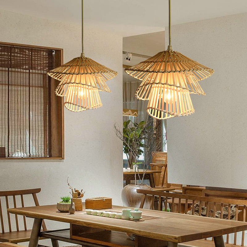 Lampe Suspendue en Rotin Naturel - Élégance et Chaleur pour Votre Intérieur